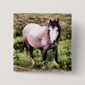 BADGE CARRÉ 5 CM CHEVAL (Devant)