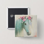 Badge Carré 5 Cm Cheval du Festival (Devant & derrière)