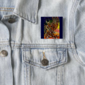 BADGE CARRÉ 5 CM CHEVALIER SOMBRE (En situation)