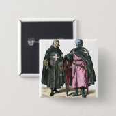 Badge Carré 5 Cm Chevaliers de l'ordre de St John (Devant & derrière)