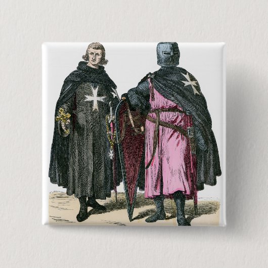 Badge Carré 5 Cm Chevaliers de l'ordre de St John (Devant)
