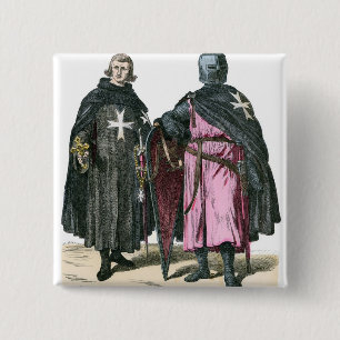 Badge Carré 5 Cm Chevaliers de l'ordre de St John