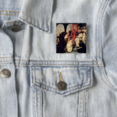 Badge Carré 5 Cm Chevaliers de l'ordre de St John de Jérusalem (En situation)