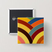 Badge Carré 5 Cm chevron chic et design (Devant & derrière)