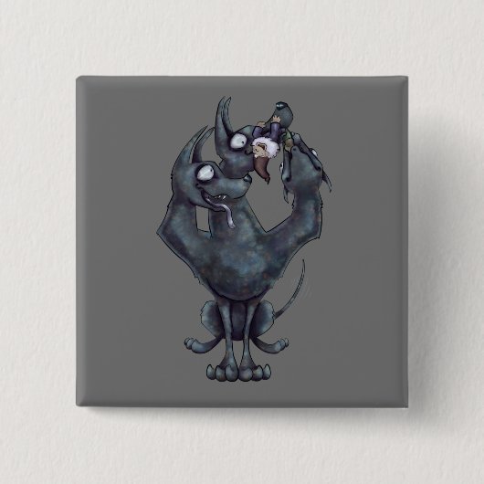 Badge Carré 5 Cm Chew Toy (Devant)