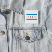 BADGE CARRÉ 5 CM CHICAGO (En situation)