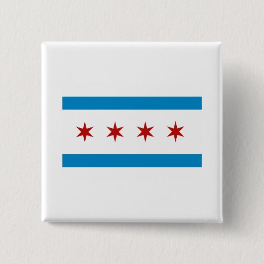 BADGE CARRÉ 5 CM CHICAGO (Devant)