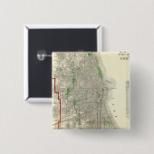 Badge Carré 5 Cm Chicago (Devant & derrière)