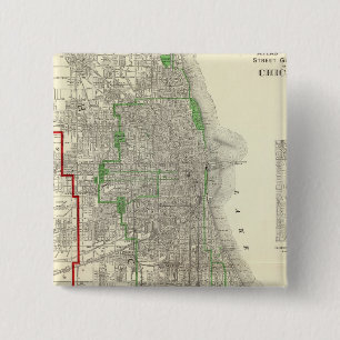 Badge Carré 5 Cm Chicago