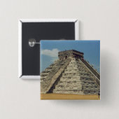 Badge Carré 5 Cm Chichen Itza (Devant & derrière)