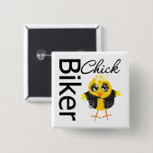 Badge Carré 5 Cm Chick (Devant & derrière)