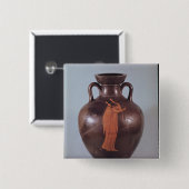 Badge Carré 5 Cm Chiffre rouge amphora de grenier (Devant & derrière)