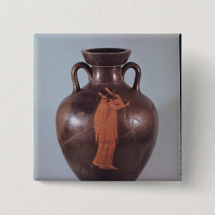 Badge Carré 5 Cm Chiffre rouge amphora de grenier