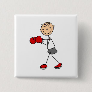 Badge Carré 5 Cm Chiffre T-shirts et cadeaux de bâton de boxe