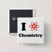 Badge Carré 5 Cm Chimie (Devant & derrière)