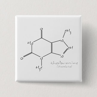 Badge Carré 5 Cm Chimie de chocolat