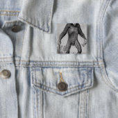 Badge Carré 5 Cm Chimpanzé, 1699 (En situation)