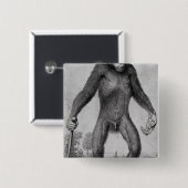 Badge Carré 5 Cm Chimpanzé, 1699 (Devant & derrière)