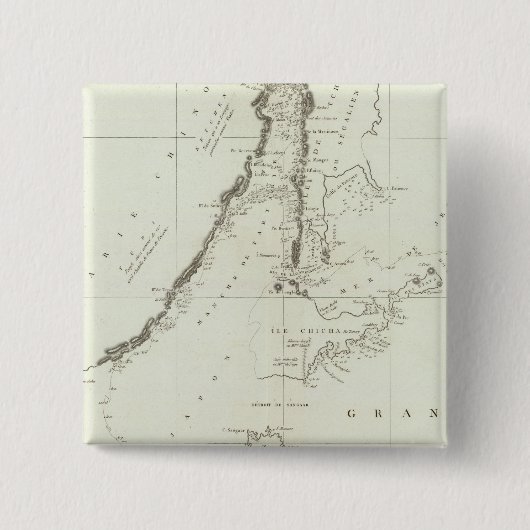 Badge Carré 5 Cm Chine 4 (Devant)