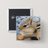 Badge Carré 5 Cm Chipmunk (Devant & derrière)