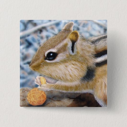 Badge Carré 5 Cm Chipmunk (Devant)