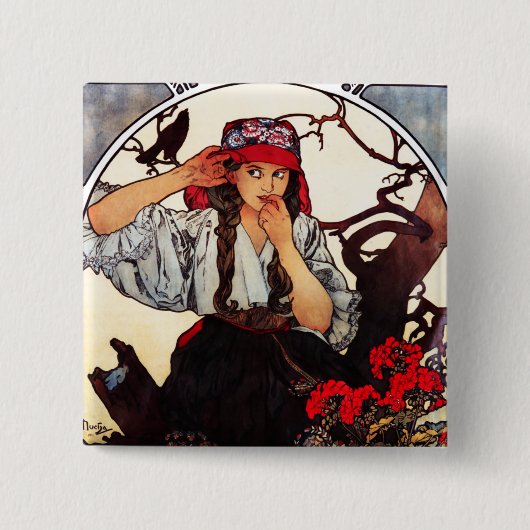Badge Carré 5 Cm Chœur des enseignants moraves (Devant)