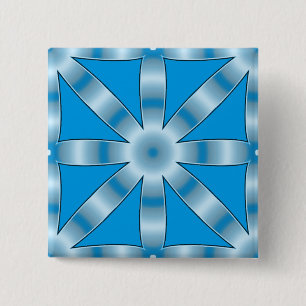 Badge Carré 5 Cm Choisir n'importe quelle couleur Motif étoile répé