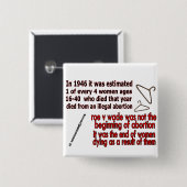 BADGE CARRÉ 5 CM CHOIX (Devant & derrière)