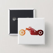 BADGE CARRÉ 5 CM CHOPPER (Devant & derrière)