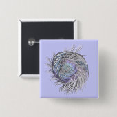 Badge Carré 5 Cm Chose de Squidly de fractale (Devant & derrière)
