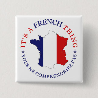 Badge Carré 5 Cm Chose française