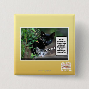Badge Carré 5 Cm choses mauvaises