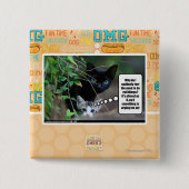 Badge Carré 5 Cm choses mauvaises (Devant)