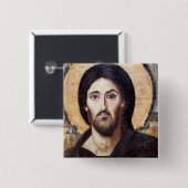 Badge Carré 5 Cm Christ comme chef de tous (Devant & derrière)