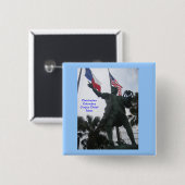 Badge Carré 5 Cm Christophe Colomb (Devant & derrière)