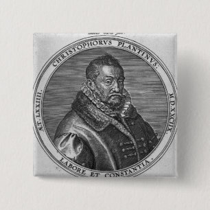 Badge Carré 5 Cm Christophe Plantin