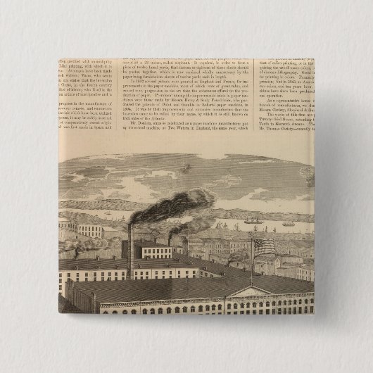 Badge Carré 5 Cm Christy et Garrett (Devant)