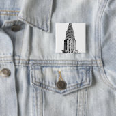 Badge Carré 5 Cm Chrysler construisant le dôme (En situation)