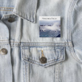 Badge Carré 5 Cm Chutes de fer à cheval (En situation)