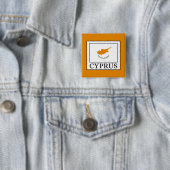 Badge Carré 5 Cm Chypre (En situation)