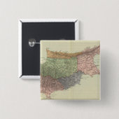 Badge Carré 5 Cm Chypre (Devant & derrière)