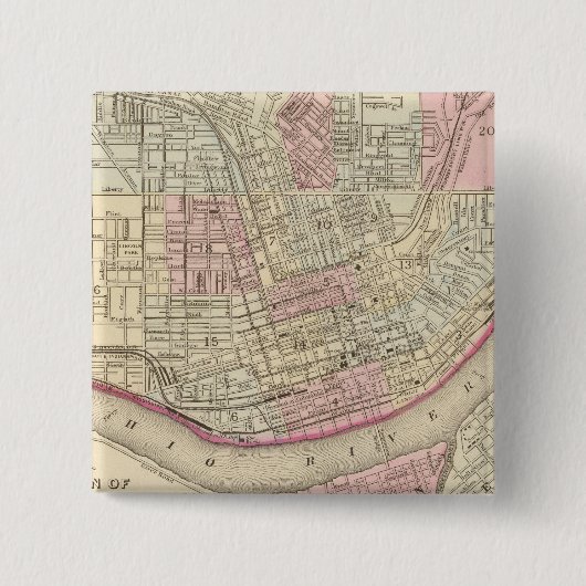 Badge Carré 5 Cm Cincinnati 2 (Devant)