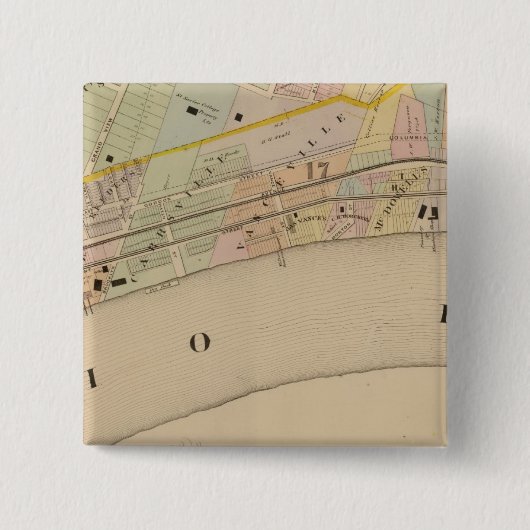 Badge Carré 5 Cm Cincinnati, Ohio 7 (Devant)