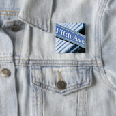 Badge Carré 5 Cm Cinquième Avenue (En situation)