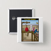 Badge Carré 5 Cm "Cintre " (Devant & derrière)