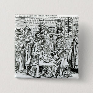 Badge Carré 5 Cm Circoncision, de 'Liber Chronicarum