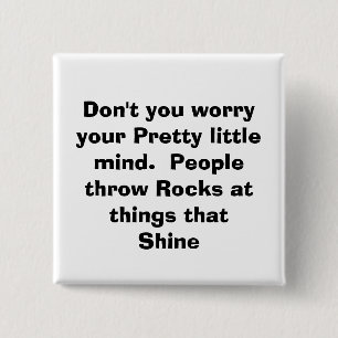 Badge Carré 5 Cm citation,