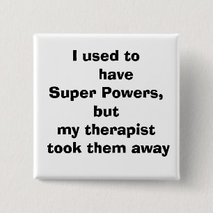 Badge Carré 5 Cm citation,