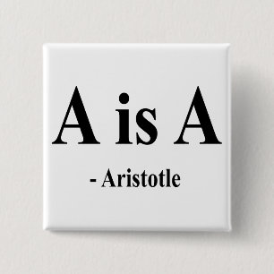 Badge Carré 5 Cm Citation 2a d'Aristote