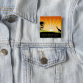 Badge Carré 5 Cm Citation de Gandhi (En situation)